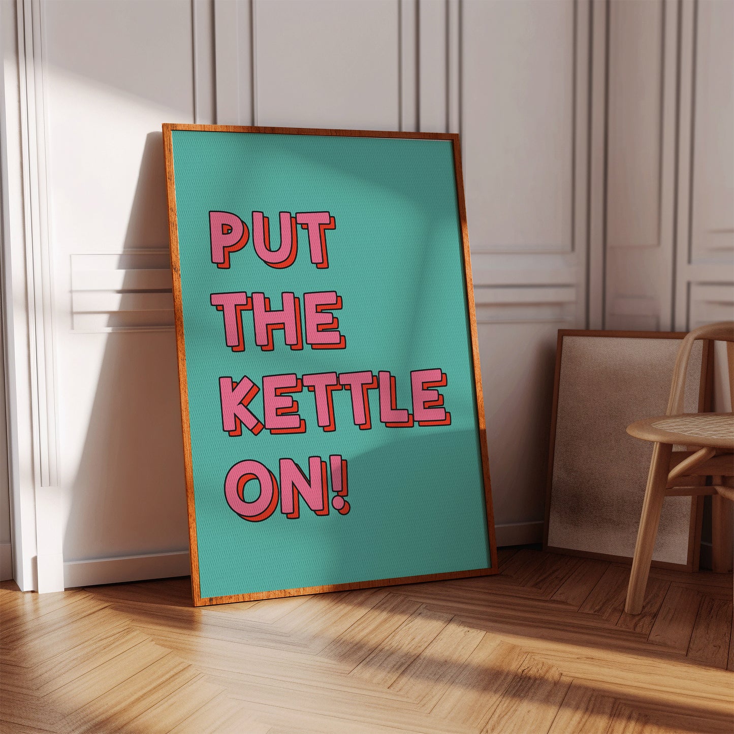 Put The Kettle On Print - in Green