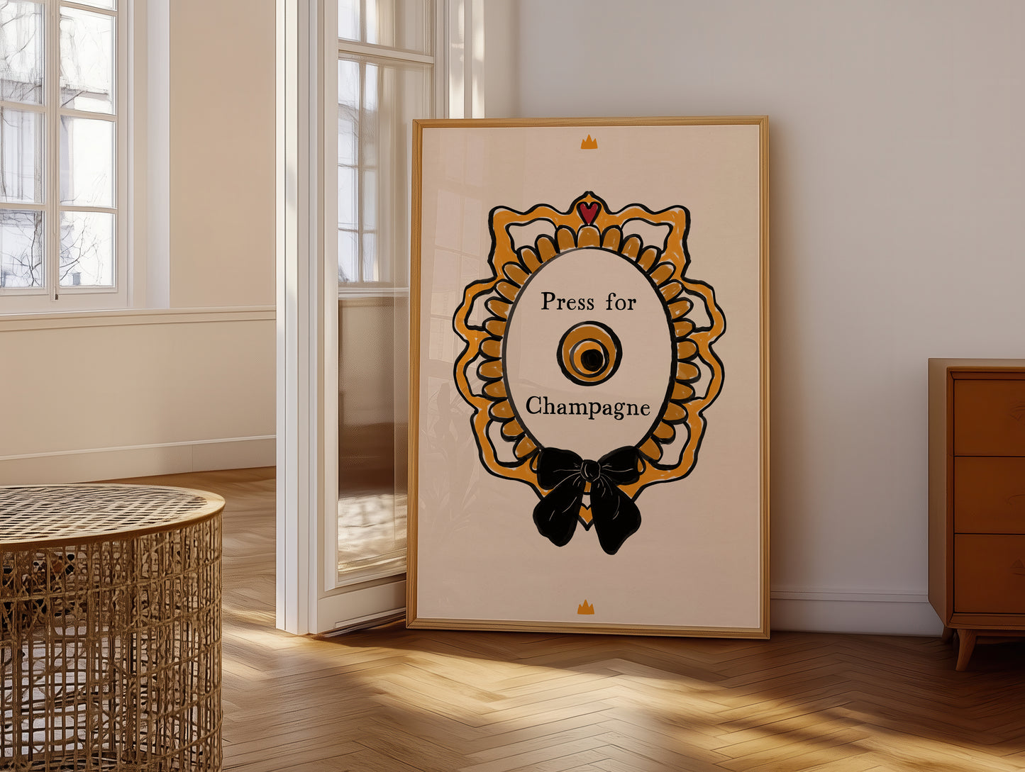 Press for Champagne Print