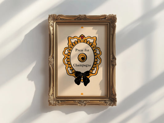 Press for Champagne Print