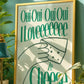 I Love Ze Cheese Print - in Green