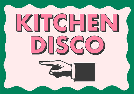 Kitchen Disco Print (Left)